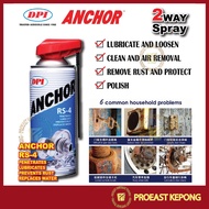 DPI Anchor RS-4 Anti Rust Spray Penetrates Lubricates Prevents Rust Replaces Water 400ml