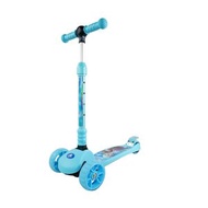 Disney - 1件裝 三輪滑板車（迪士尼冰雪奇緣）/可摺疊/可調節高度/閃光輪/兒童卡通踏板車/戶外運動玩具