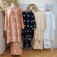 kurung safiyyah sulam cotton