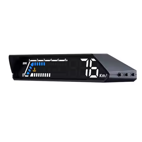 Durable-1 PCS S100 Dual Display HUD Head-Up Display OBD Multi-Function Black Vehicle Instrument Tran