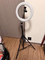 LED 補光燈連手機夾三腳架
