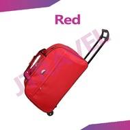 Jtravel Large Capacity Oxford Duffel Travel Bag With Trolley 2 Wheels 24inch Nylon Material Luggage 