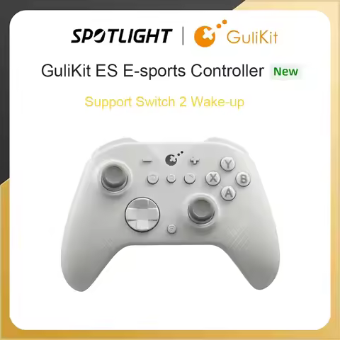 GuliKit ES E-sports Bluetoth Controller for Nintendo Switch, Switch 2 Wireless Gamepad with Hall Eff