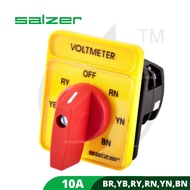 SALZER AMMETER SELECTOR SWITCH,10A, (S1061325-B13) SALZER 10A VOLTMETER SELECTOR SWITCH(S1061313-B13