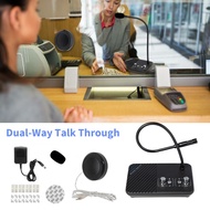 Window speaker intercom Wireless Two Way Speaker Microphone Noise Reduction for Shop Store