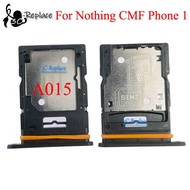 Black For Nothing CMF Phone 1 A015 Sim Tray Micro SD Card Holder Slot Parts Sim Card Adapter