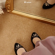 Gf-5 EVY-510 Vashea Kanao Beautiful Women's Flatshoes Elegant Work Shoes 2cm Heels Viral Quality