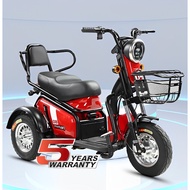 Electric tricycle 3 seater scooter Skuter elektrik Three wheels adult E bike Sekuter motor dewasa Re