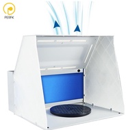 Airbrush Spray Booth LED Illumination with Handle Versatile Comfortable Paint Booth for DIY Furnitur
