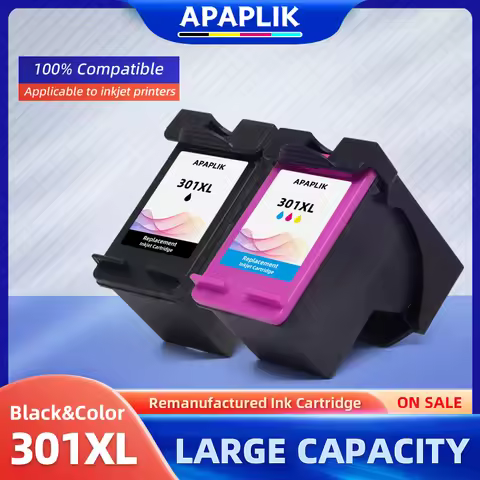 APAPLIK 301 XL Ink Cartridge Remanufactured For HP301 For HP Deskjet ENVY Officejet 1000 1010 1050 1