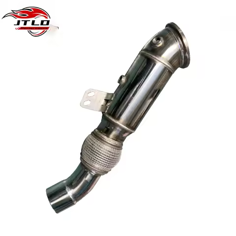 JTLD 304 Stainless Steel Surface Polishing Exhaust Downpipes for BMW G30 540I F30 340i F32 440i 550I