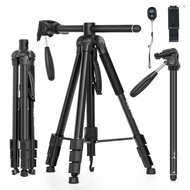 Andoer TTT-010 180CM/70.87Inch Portable Photography Tripod Monopod Camera Horizontal Tripod Stand Al