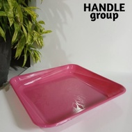 Thick, Shatterproof Plastic Box Tray, Pink, Uk 23x23