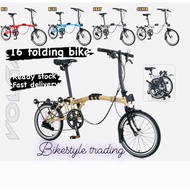 FOLDING BIKE/Basikal Lipat/16” FOLDING BIKE/Folding bike alloy rim