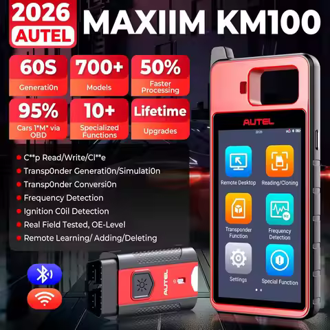 Key Fob Programming Immobilizer Tool Autel MaxiIM KM100 KM100E KM100X Auto Key Programmer 2PCS Autel