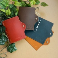 口罩盒 ML 尺寸【栃木皮革刻紋】便攜式國產真皮個性化 KG04K