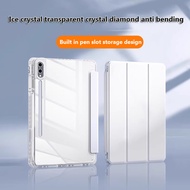 Clear Acrylic Pen Slot Case Cover For Samsung Galaxy S10 FE Plus 13.1 S10Plus S9FE+ S7 S8 A9 Plus A8