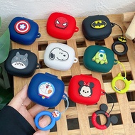 funny Cartoon Case For Baseus Bass BD1 case with Ring rope Silicone hearphone shell box for Baseus B