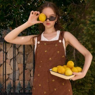 M จัดส่ง 17 SEP lookbooklookbook jane jumpsuit brown daisy day