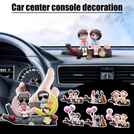 Car Center Console Decoration Small Person Car Interior Products Car Couple Decoration C6o4