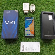 Handphone vivo v21 8/128gb fullset no headset second seken bekas murah