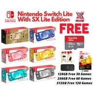 [READY STOCK]Nintendo Switch Lite Grey/Turquoise /Yellow/Coral (Jailbreak SX Lite)