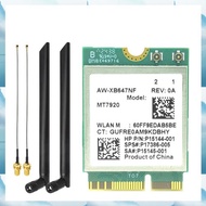 [W F S B] MT7920 WIFI6 Card 1800Mbps Bluetooth5.2 2.4G/5.8G AX1800 M.2 NGFF Wireless WiFi Adapter Ca