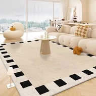 ins cream-style faux cashmere carpet, living room rug, bedroom bedside rug