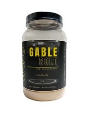 Gable Gold Chocolate Whey Protein Powder + MCT Oil & Inulin, No Added Sugar, 25g of Protein per Serv