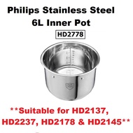 CLEARANCE TEFAL SPHERICAL INNER POT 6L for CY601D65 / PHILIPS STAINLESS STEEL INNER POT 6L/8L *BOX D
