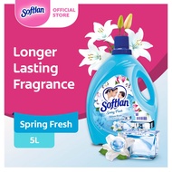 Softlan Anti Wrinkles Spring Fresh (Blue) Fabric Softener 5L