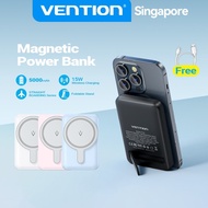 Vention Magnetic Wireless Power Bank - M.S, Battery Pack Powerbank Portable Charger for iPh IOS