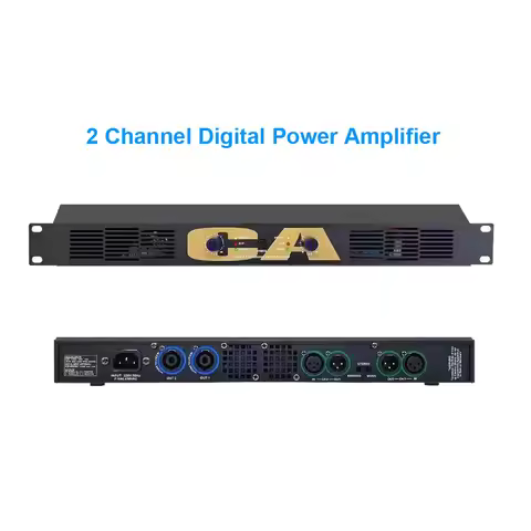 High-Tech Two Channel 1800W Class-D Digital Power Amplifier Bridged Stereo Mono 3 Modes 2x 450W Stav