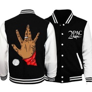 Rapper 2pac Tupac Shakur Slop Uniform Hoodie Jacket Women