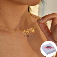 สร้อยคอชื่อภาษามือที่กำหนดเอง สำหรับสุภาพสตรีและสุภาพบุรุษ สร้อยคอภาษามือ ASL ที่กำหนดเอง สีทอง สแตน