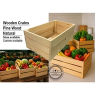 Wooden crates pine wood L420mm x W245mm x H150mm & custom