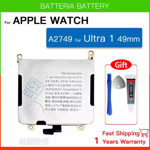 Genuine Rechargeable Li-ion Battery A2749 For Apple Watch Ultra GPS + Cellular 49mm A2622 A2684 Bate