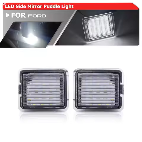 2x Led Under Side Mirror Puddle Light Module For Ford Mondeo MK4 MK5 C-Max MK2 S-MAX WA6 MK2 Kuga MK
