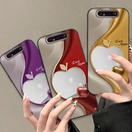 Samsung A80 / A90 4G TPU silicone camera protection case with apple print