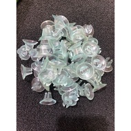 Set of 4 RUBBER Suction Feet (5MM GLASS) to Hold Aquarium Glass Compartment [NORMAL GLASS]