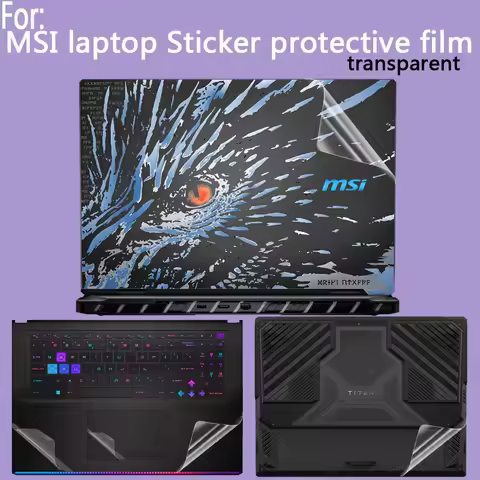 For MSI Titan 18 HX Dragon Edition sticker protective film Katana 17 HX computer shell film Raider 1