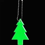 Night Riding Reflective Key Chain Ornament Stylish Reflective Christmas Tree Keychain Holder for Bags Strollers Wheelchair