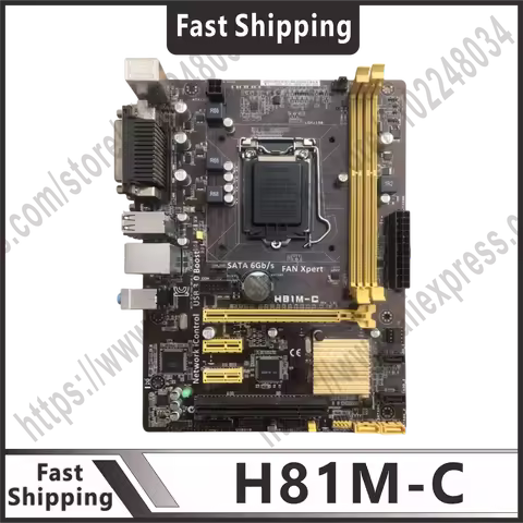 H81M-C motherboard H81 chipset LGA 1150 slot suitable for 22nm CPU Core i7 i5 i3 Celeron Pentium mic