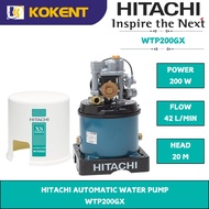 HITACHI AUTOMATIC WATER PUMP WTP200GX [200W,42L/MIN,20M.19KG]