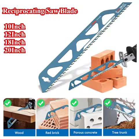 10/12/18/20inch Reciprocating Saw Blade Universal Cutting Recip Sabre Saw Blade Alloy Steel Red Bric