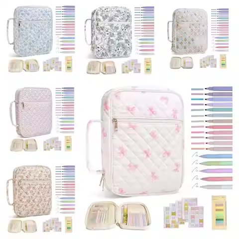 New Floral Design Bible Cover Case Zipper Pocket Handle Storage Bags Bible Cover Bag Prayer