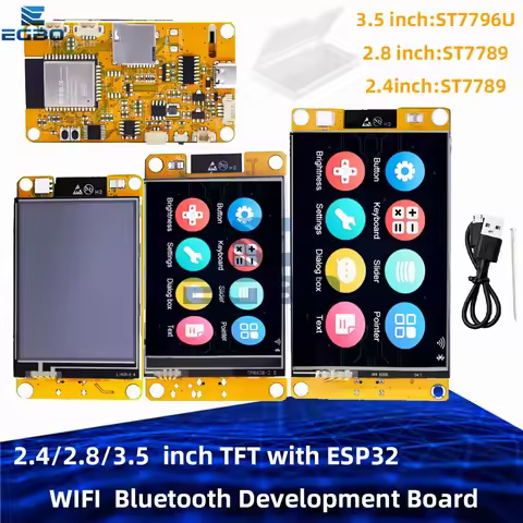 2.4/2.8/3.5 inch TFT with ESP32-W TYPE-C WIFI Bluetooth Development Board Screen ST7789 ST7796U With