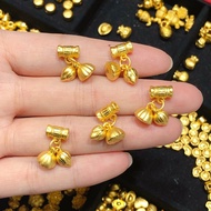 916 gold Flower Bud Lotus Pendant/916 gold Lotus Pendant /diy charm gold 916