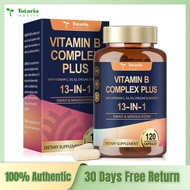 13-in-1 Vitamin B Complex Plus with Vitamin B1 B2 B3 (Niacinamide) B4 B5 B6 B7 (Biotin) B8 (Inositol
