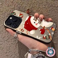 Cute Christmas Snowman Phone Case For Samsung Galaxy A73 A72 A71 M56 M55 F55 A55 A54 A53 A52 A52S A5